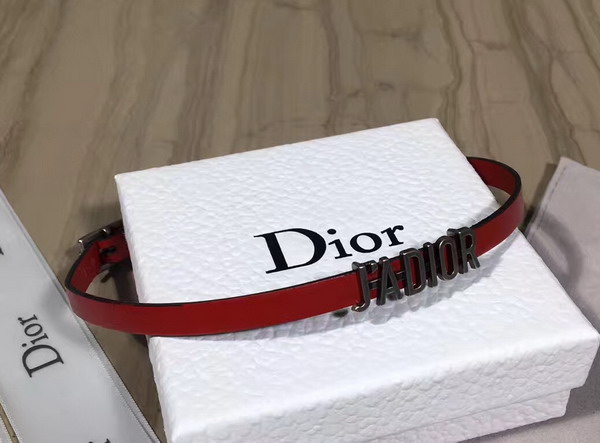 Dior Jadior Necklace in Red with Palladium Finish Aged Metal For Sale