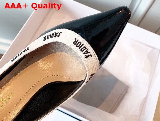 Dior Jadior Patent Calfskin Pump in Black Replica