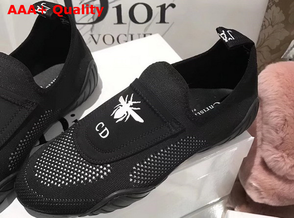 Dior Jadior Perforated Sneaker in Black Technical Canvas Replica