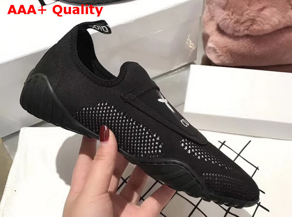 Dior Jadior Perforated Sneaker in Black Technical Canvas Replica