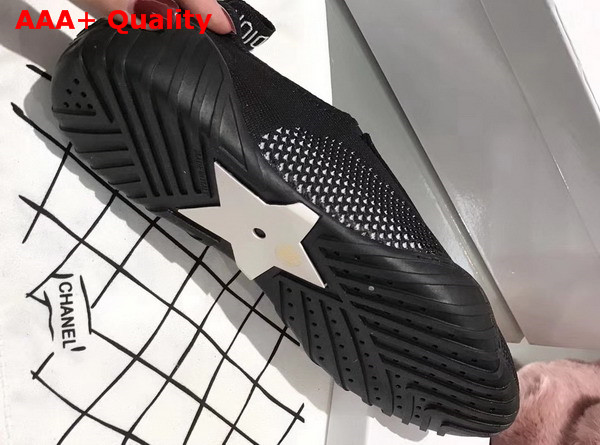 Dior Jadior Perforated Sneaker in Black Technical Canvas Replica