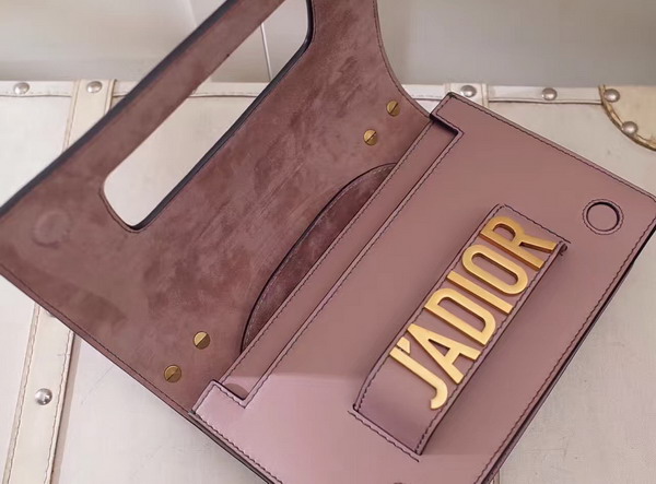 Dior Jadior Studded Flap Bag with Chain in Light Pink Calfskin For Sale