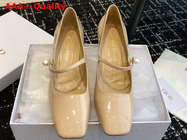 Dior Jolie Dior Pump Nude Patent Calfskin Replica