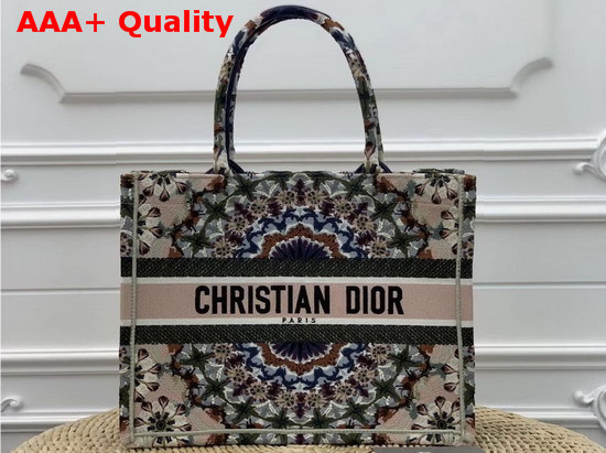 Dior Kaleidiorscopic Small Book Tote Bag in Beige Replica