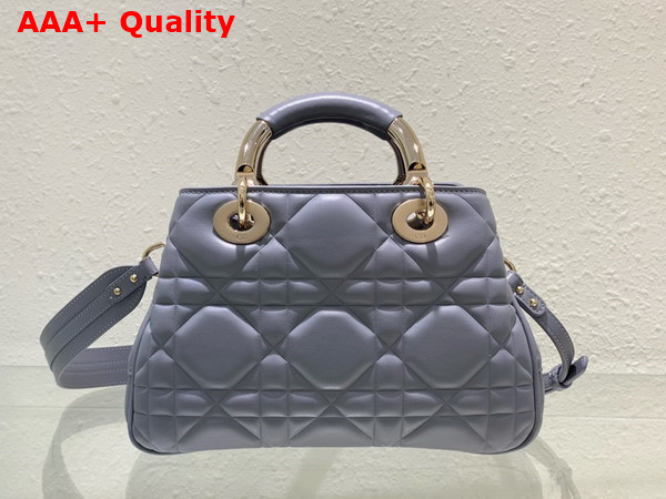 Dior Lady 95 22 Bag Cloud Blue Cannage Calfskin Replica