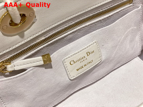 Dior Lady 95 22 Bag Latte Cannage Calfskin with Gold Hardware Replica