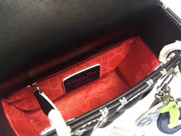 Dior Lady Art Bag Black Lambskin For Sale