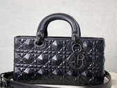 Dior Lady D Joy Bag Black Cannage Calfskin with Diamond Motif Replica