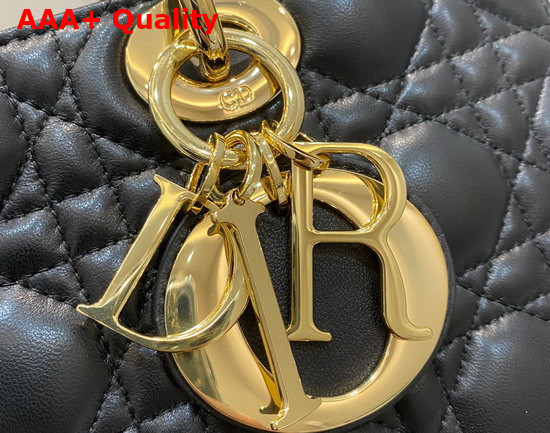 Dior Lady D Joy Bag Black Cannage Lambskin Replica