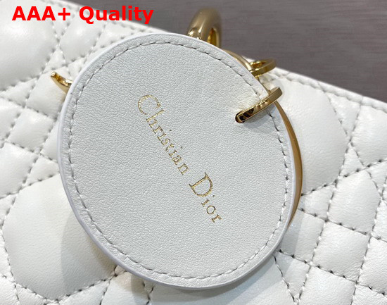 Dior Lady D Joy Bag White Cannage Lambskin Replica