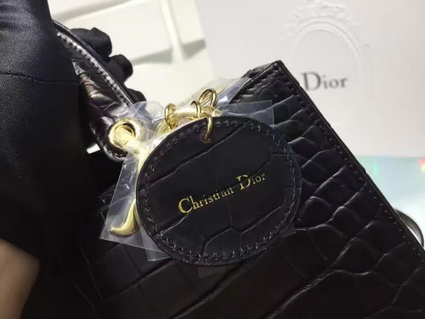 Dior Lady Dior Bag Black Light Gold Tone Jewellery for Sale