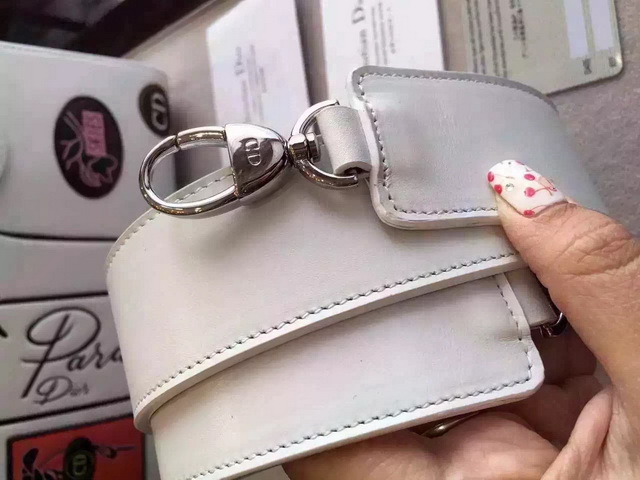 Dior Lady Dior Bag White Paradise Calfskin for Sale