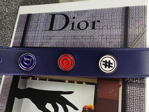 Dior Lady Dior Bag in Navy Blue Lambskin Customisable Shoulder Strap for Sale