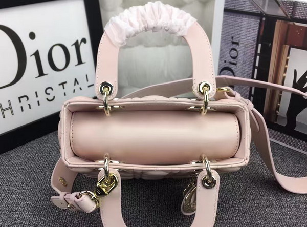 Dior Lady Dior Bag in Pink Lambskin Customisable Shoulder Strap for Sale