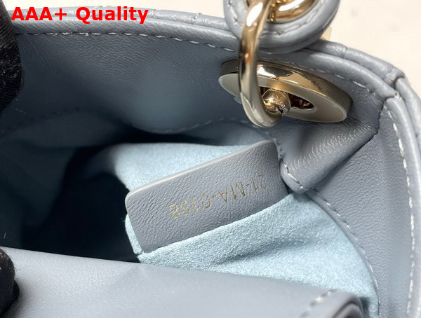 Dior Lady Dior Micro Bag Cloud Blue Cannage Lambskin Replica