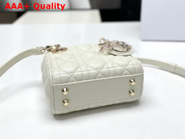 Dior Lady Dior Micro Bag Latte Cannage Lambskin Replica