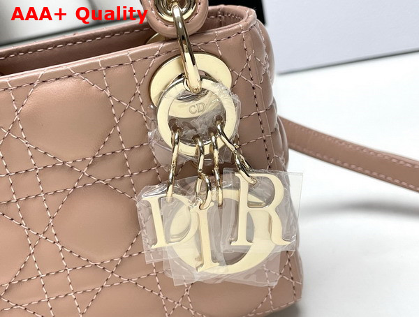 Dior Lady Dior Micro Bag Ros Des Vents Cannage Lambskin Replica