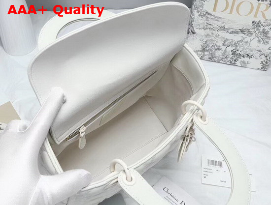 Dior Lady Dior Ultra Matte Bag in Matte Latte Cannage Calfskin Replica