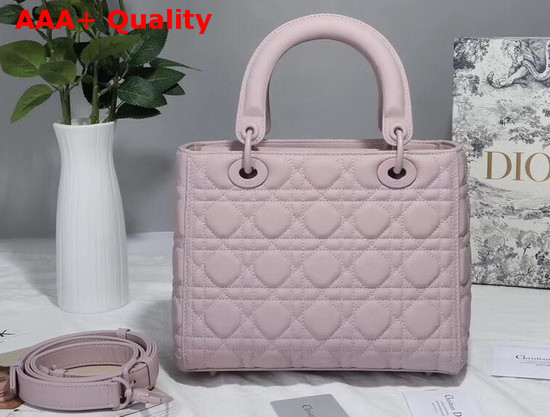 Dior Lady Dior Ultra Matte Bag in Matte Pink Cannage Calfskin Replica