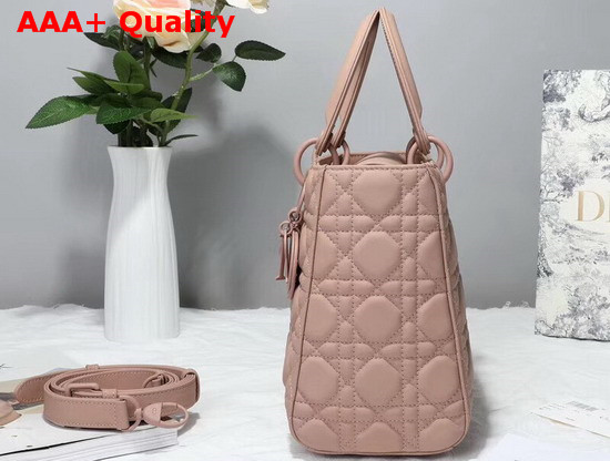 Dior Lady Dior Ultra Matte Bag in Nude Cannage Calfskin Replica