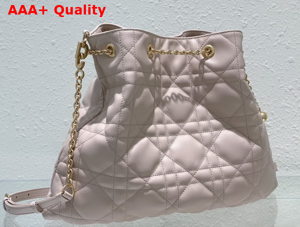 Dior Large Dior Ammi Bag Aesthetic Beige Supple Macrocannage Lambskin Replica