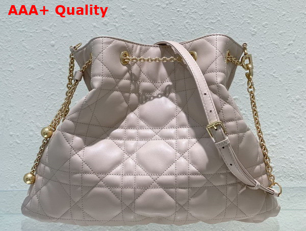 Dior Large Dior Ammi Bag Aesthetic Beige Supple Macrocannage Lambskin Replica