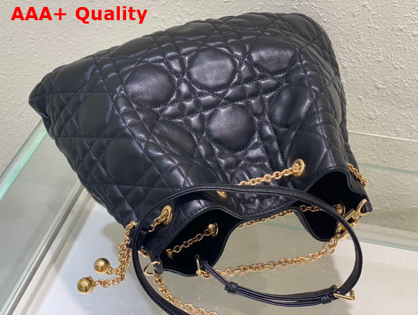 Dior Large Dior Ammi Bag Black Supple Macrocannage Lambskin Replica