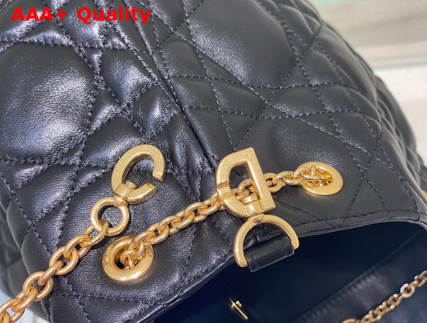 Dior Large Dior Ammi Bag Black Supple Macrocannage Lambskin Replica