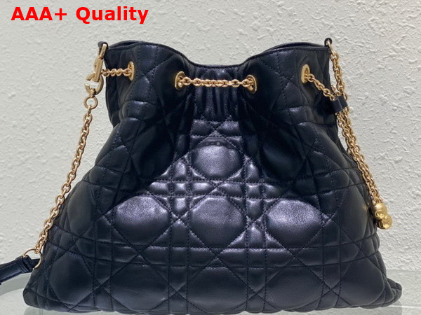 Dior Large Dior Ammi Bag Black Supple Macrocannage Lambskin Replica