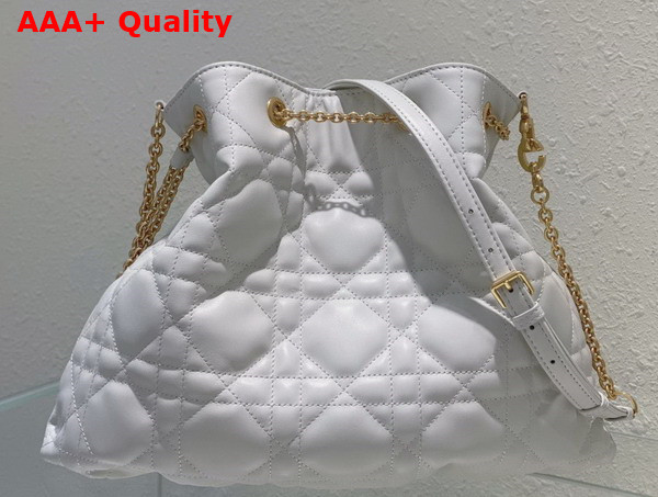 Dior Large Dior Ammi Bag in White Supple Macrocannage Lambskin Replica