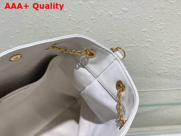 Dior Large Dior Ammi Bag in White Supple Macrocannage Lambskin Replica