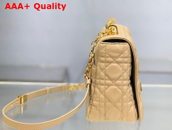 Dior Large Dior Caro Bag Beige Soft Cannage Calfskin Replica