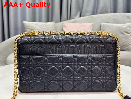 Dior Large Dior Caro Bag Black Soft Cannage Calfskin Replica