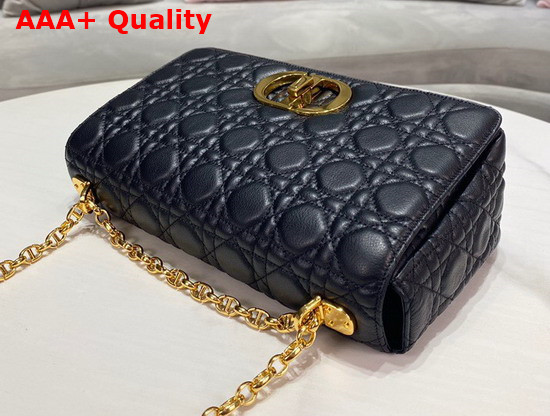 Dior Large Dior Caro Bag Black Soft Cannage Calfskin Replica