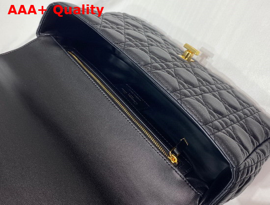 Dior Large Dior Caro Bag Black Soft Cannage Calfskin Replica