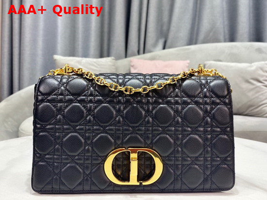 Dior Large Dior Caro Bag Black Soft Cannage Calfskin Replica