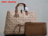 Dior Large Dior Toujours Bag in Beige Graphic Cannage Raffia Replica