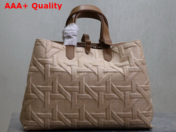 Dior Large Dior Toujours Bag in Beige Graphic Cannage Raffia Replica