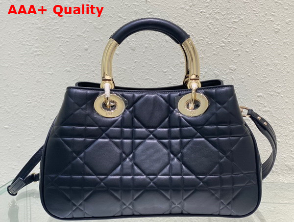 Dior Large Lady 95 22 Bag Black Cannage Calfskin Replica