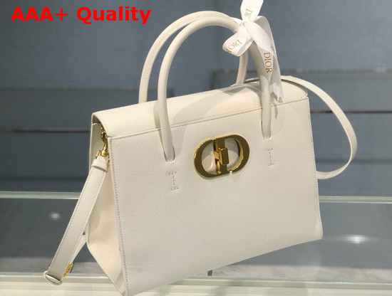 Dior Large St Honore Tote Latte Grained Calfskin Replica