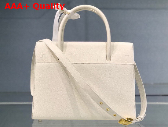 Dior Large St Honore Tote Latte Grained Calfskin Replica