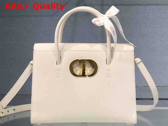 Dior Large St Honore Tote Latte Grained Calfskin Replica