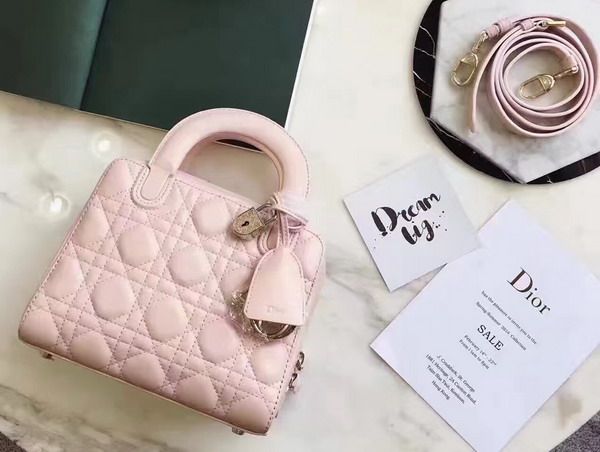 Dior Lily Bag in Pink Cannage Lambskin for Sale