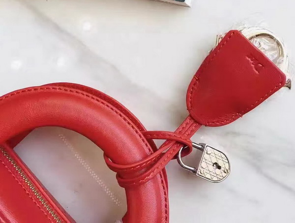 Dior Lily Bag in Red Cannage Lambskin for Sale