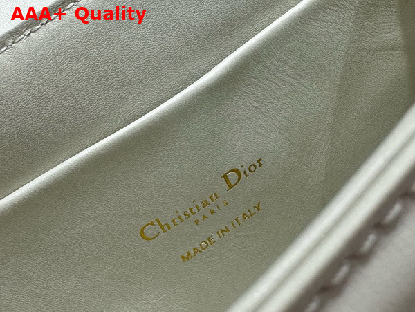 Dior Medium 30 Montaigne Avenue Top Handle Bag Latte Ribbed Calfskin Replica