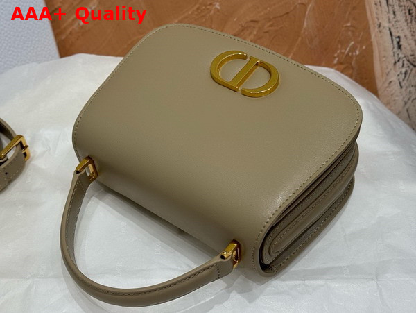 Dior Medium 30 Montaigne Avenue Top Handle Bag Powder Beige Ribbed Calfskin Replica