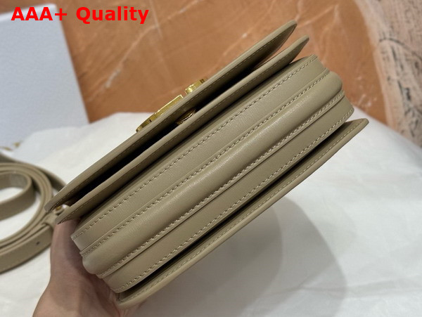 Dior Medium 30 Montaigne Avenue Top Handle Bag Powder Beige Ribbed Calfskin Replica