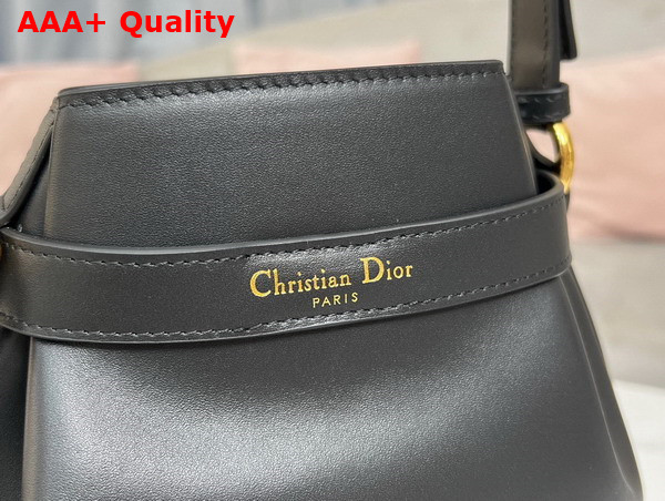 Dior Medium Cest Dior Bag Black CD Embossed Calfskin Replica