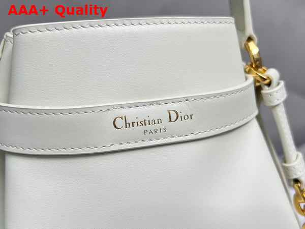 Dior Medium Cest Dior Bag Latte CD Embossed Calfskin Replica