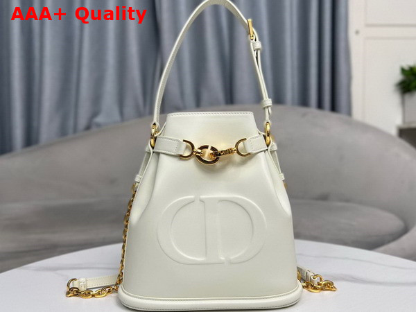 Dior Medium Cest Dior Bag Latte CD Embossed Calfskin Replica